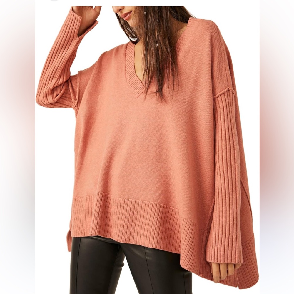 Free People Orion A line sweater - lightest rose